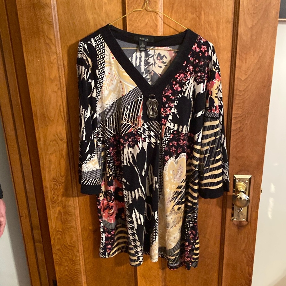 Style & Co Blouse Women XL Shirt Pull Over